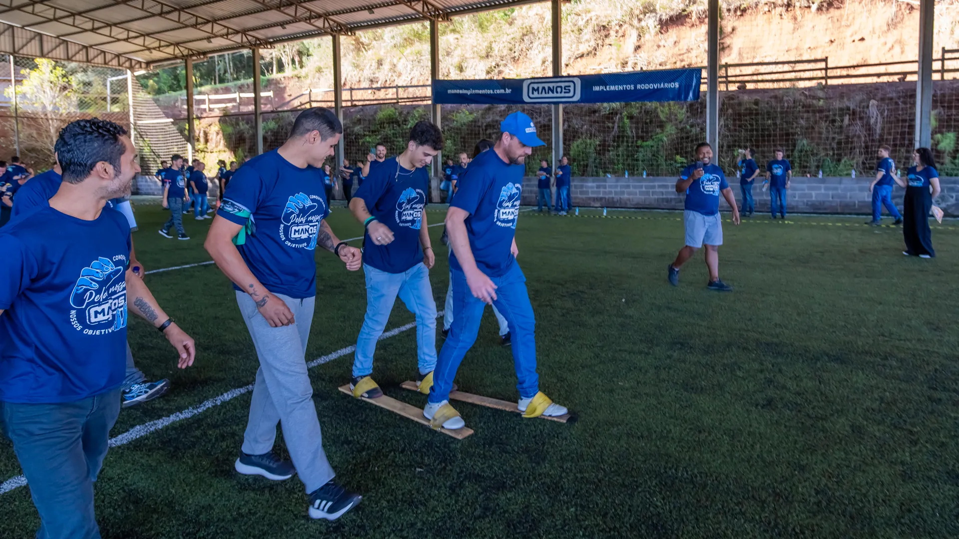 Momento da programação da SIPAT Manos 2026